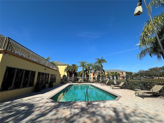 view of pool with a patio area