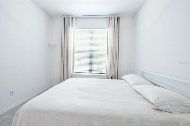 bedroom featuring carpet