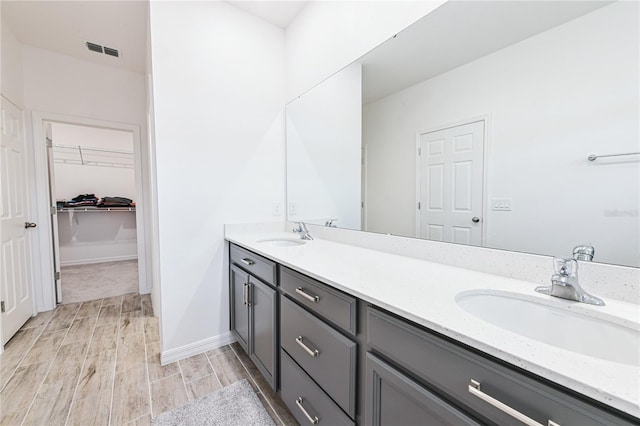 bathroom featuring vanity