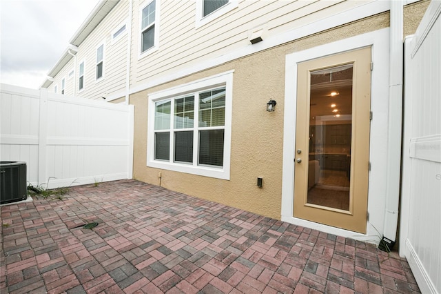 view of patio / terrace featuring cooling unit