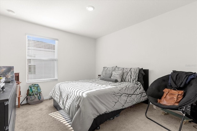 bedroom featuring carpet flooring