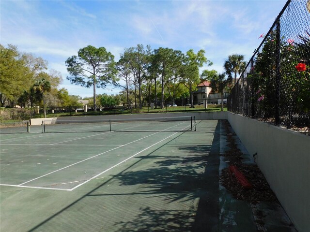 view of tennis court