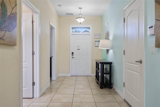 view of tiled entryway