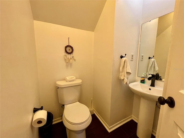 bathroom with sink and toilet