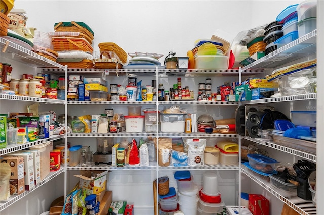 view of pantry