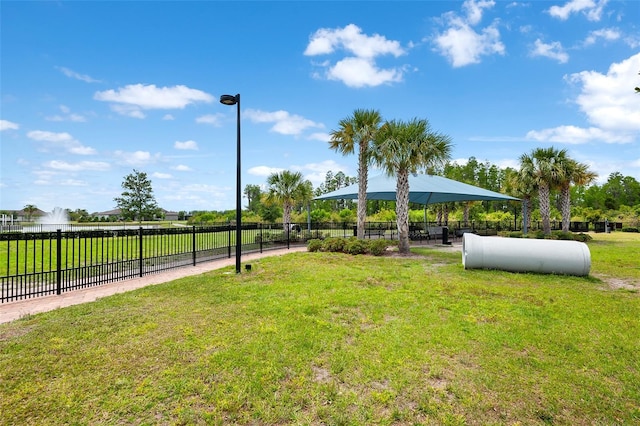 surrounding community featuring a lawn