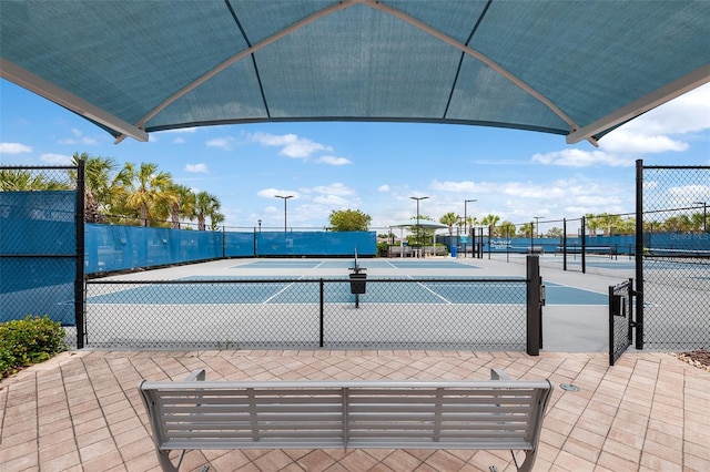 view of tennis court