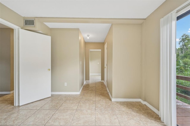 view of tiled spare room