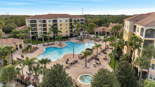 view of pool with a patio