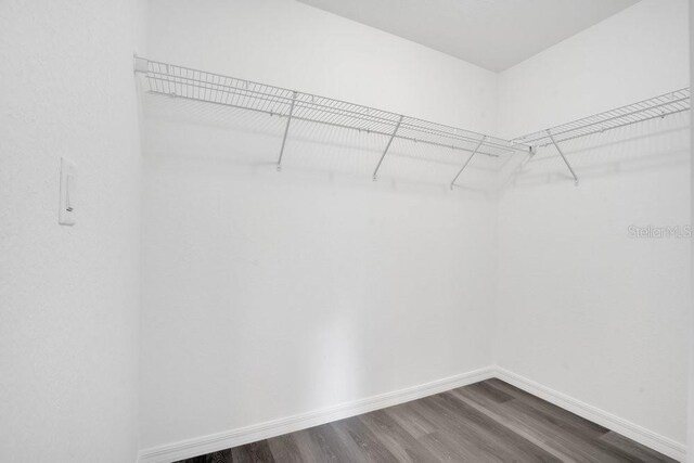 297 Malauka Run, Ocklawaha, FL 32179 - spacious closet with hardwood / wood-style floors