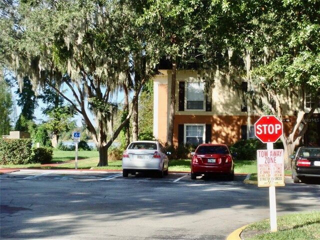 view of vehicle parking