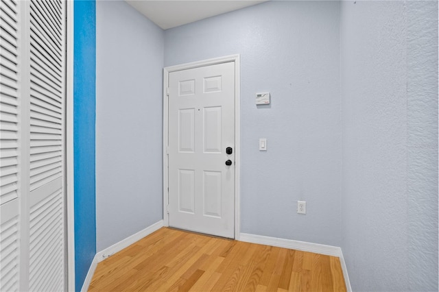 entryway featuring light wood-type flooring