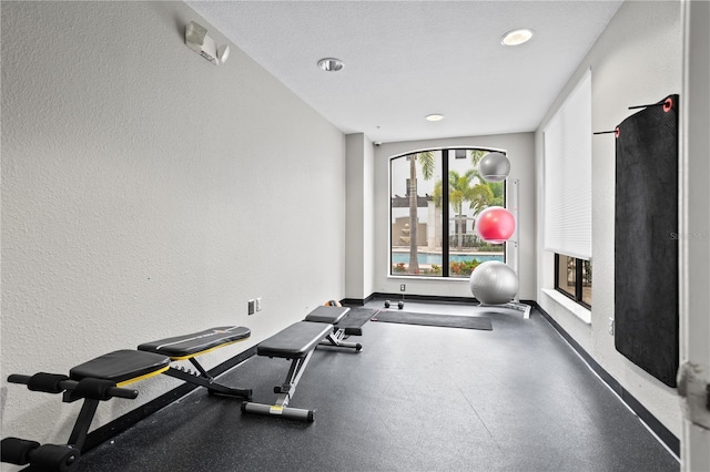 view of exercise room