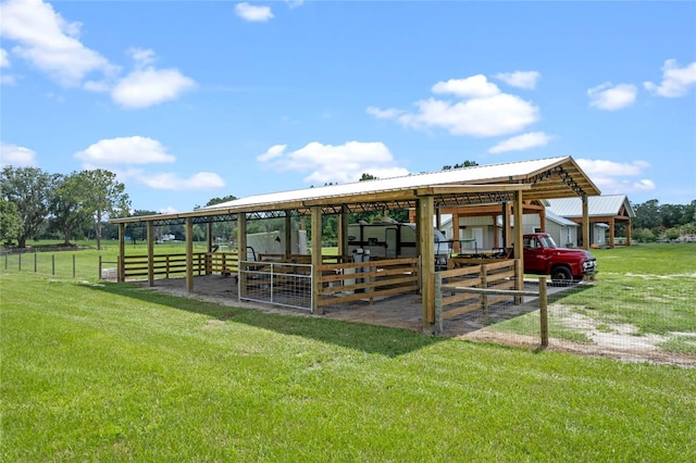 view of stable