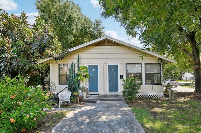 view of bungalow