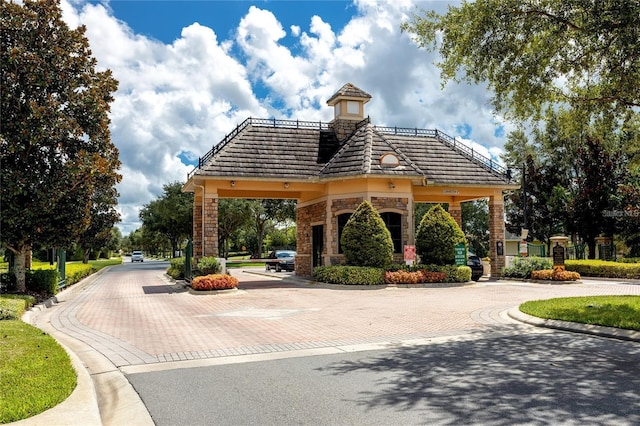 view of community featuring a gazebo