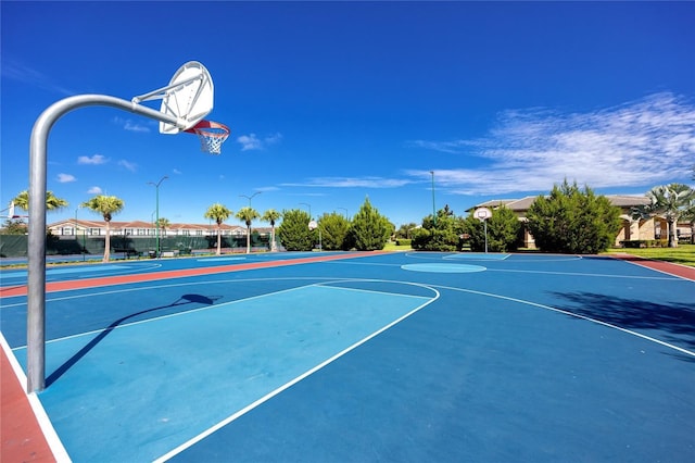 view of sport court