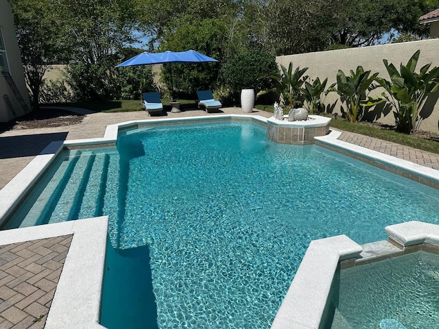 8734 Crestgate Cir, Orlando, FL 32819 - view of swimming pool with a fenced backyard