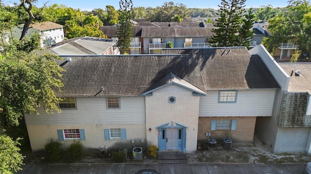 view of front of house with central AC