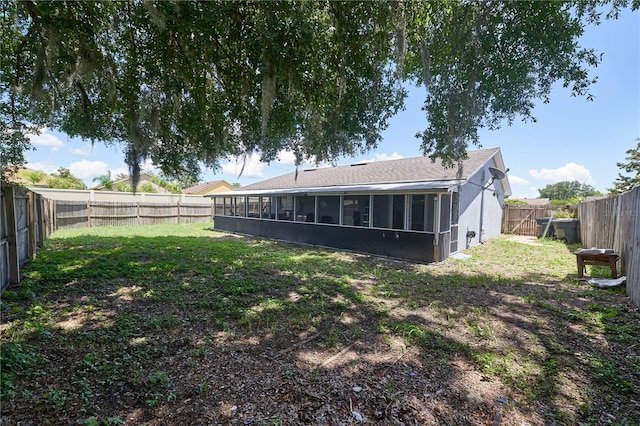 exterior space featuring a sunroom