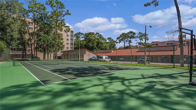 view of tennis court