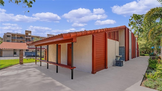 view of horse barn