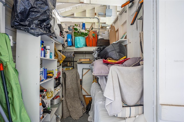 view of storage room