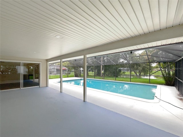 view of pool with a patio area