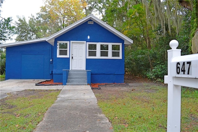 view of bungalow