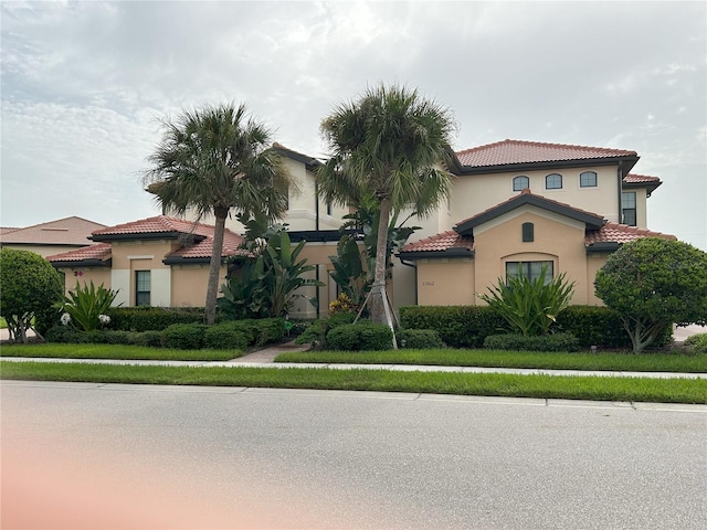 view of mediterranean / spanish house