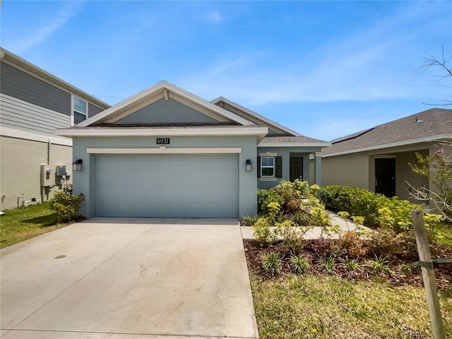 view of front of house featuring a garage