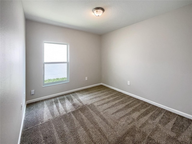 unfurnished room with carpet flooring