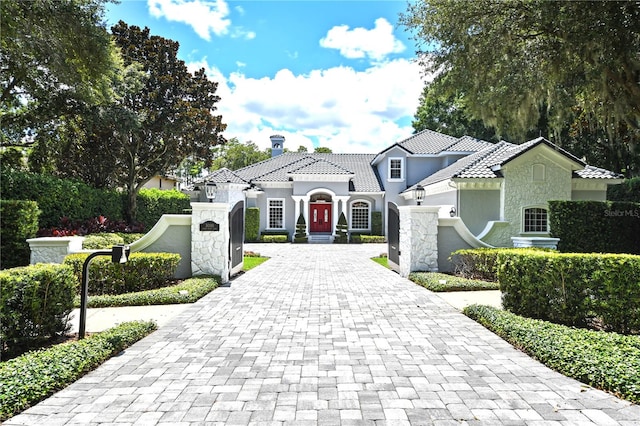 view of mediterranean / spanish house