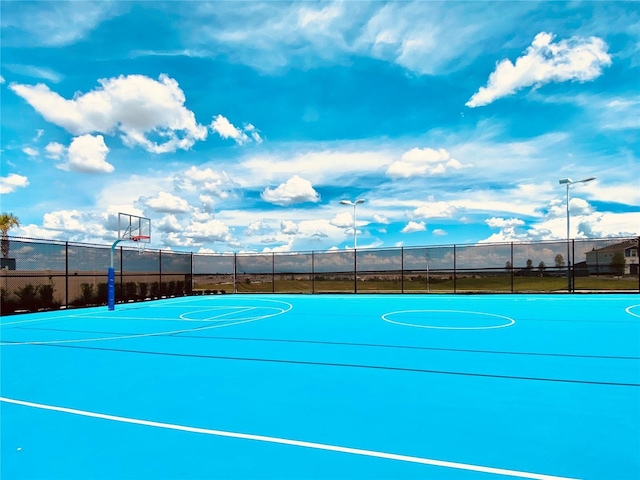 view of basketball court