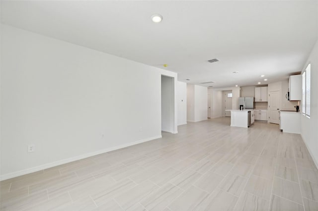 view of unfurnished living room