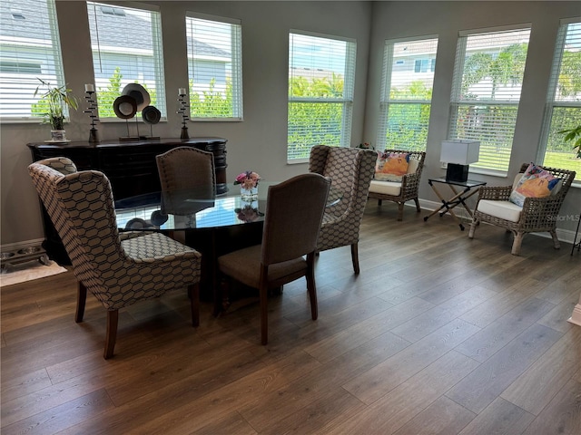 dining room featuring hardwood / wood-style floors