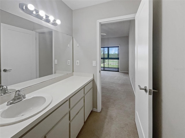 bathroom featuring vanity