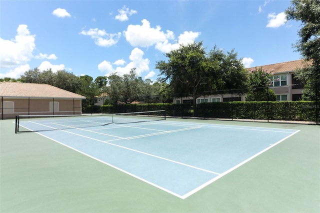 view of sport court