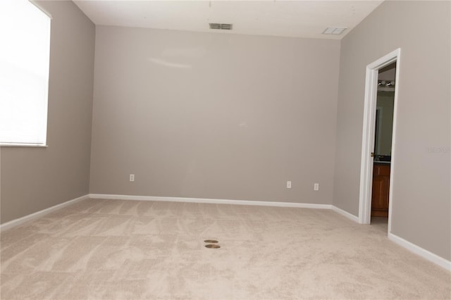 carpeted spare room with a wealth of natural light