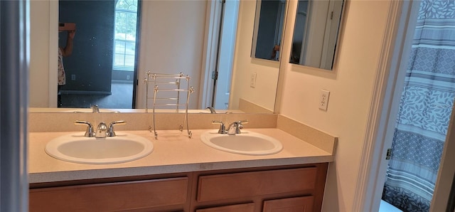 bathroom featuring vanity