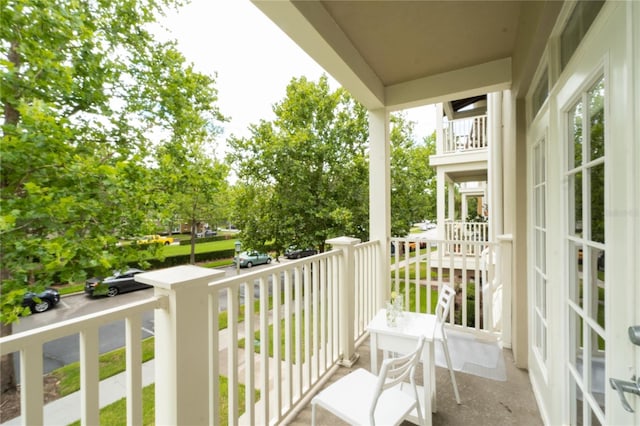 view of balcony