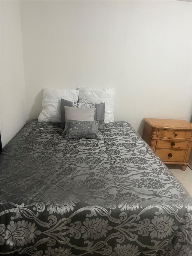 view of tiled bedroom