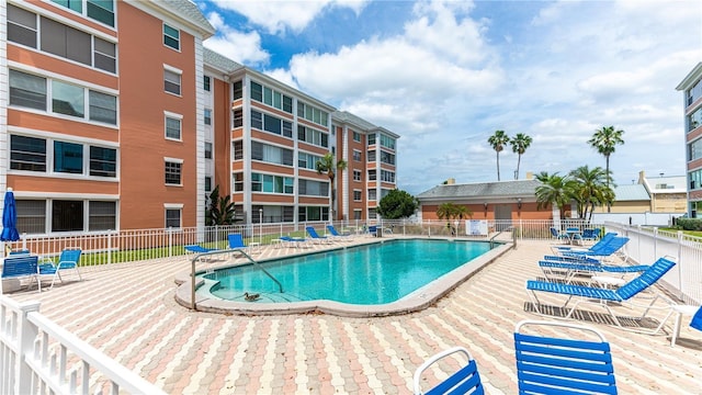 view of pool with a patio