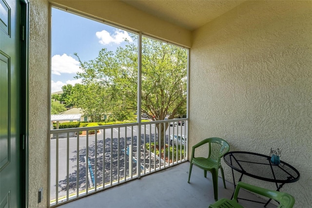 view of balcony