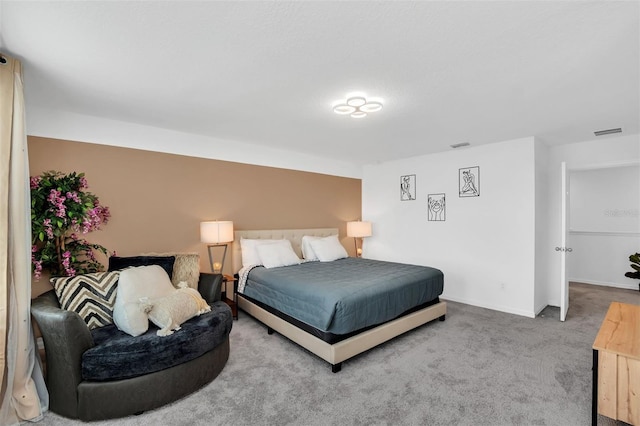 bedroom featuring carpet flooring