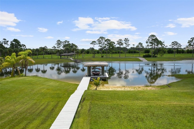 view of water feature