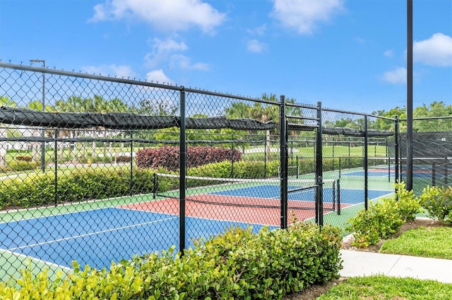 view of tennis court