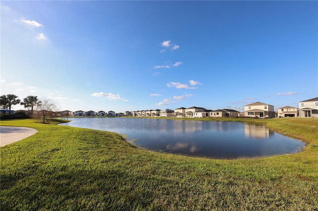 water view with a residential view