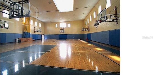 view of basketball court with community basketball court