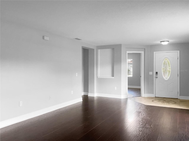 entrance foyer with wood-type flooring